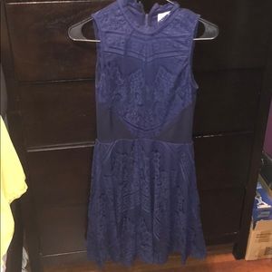 Navy blue lace dress